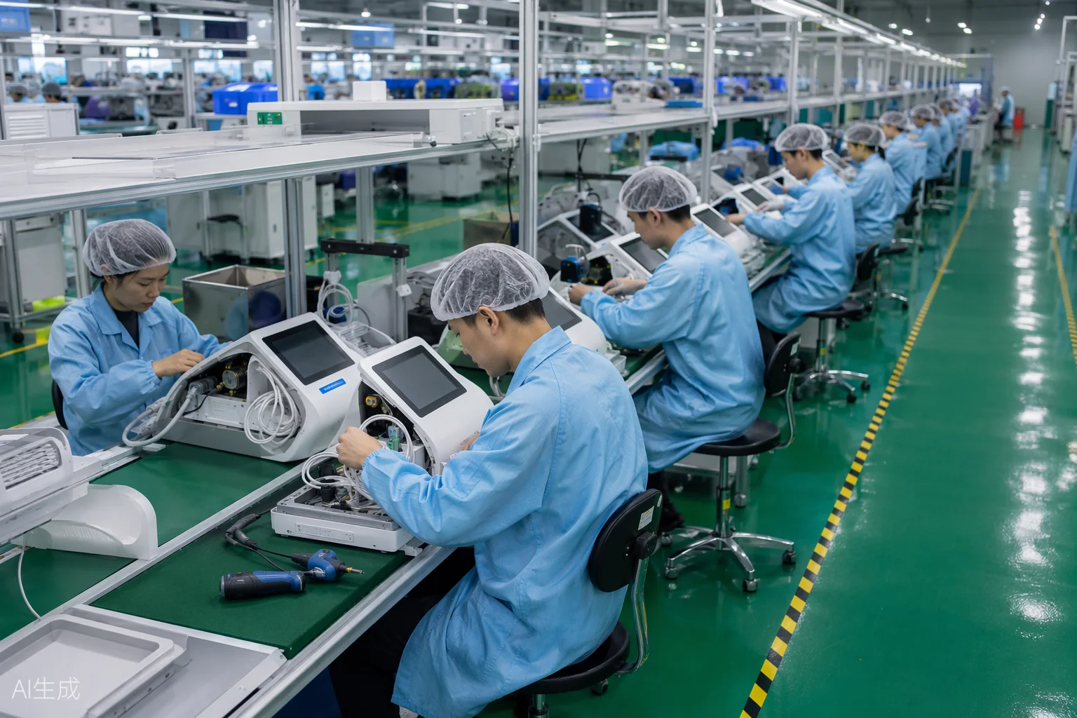 Assembling precision optical light guide arms